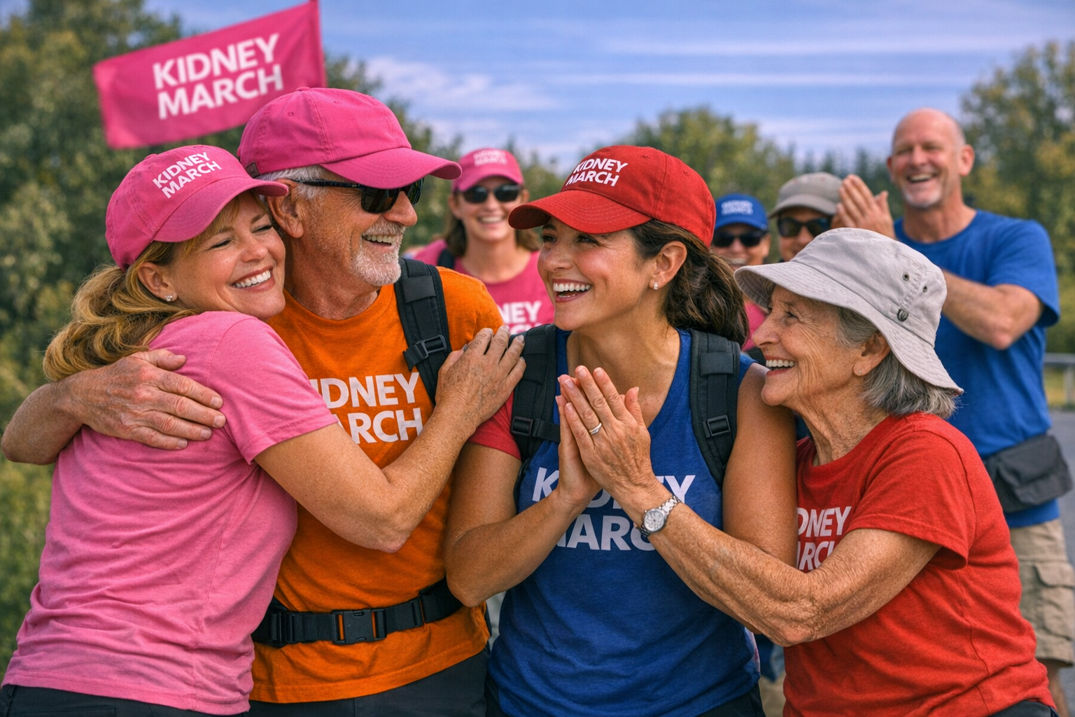 Community supporting the Kidney March